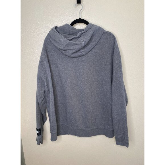 Nike Mens Just Do It Gray Hoodie XL Cotton Blend Casual Wear pocket drawstring - Picture 3 of 6